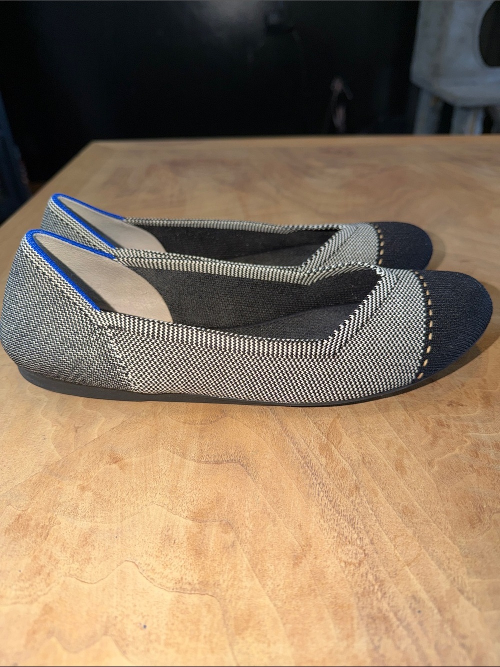 Rothy’s The Round Toe Flats Cap Toe Size 7.5 - Picture 3 of 8